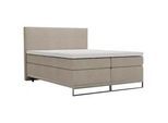 Boxspringbett Cromo Beige ca. 160x200