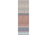 Plaid FLEURESSE "Plaid", bunt (beere, blau), B:180cm L:270cm, Baumwolle, Wohndecken, Mako Satin, in Gr. 180x270 cm, Plaid