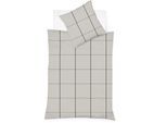 Bettwäsche FLEURESSE "Lech 4311", grau (steingrau), B/L: 155cm x 200cm, 1 Stk., 1 Stk., Flanell, B/L: 80cm x 80cm, 2 Stk., Flanell, Obermaterial: 100% Baumwolle, Bettwäsche, Bettwäsche, Edelflanell, Baumwolle, in Gr. 135x200, 155x220, 200x200cm