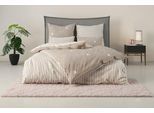 Wendebettwäsche OTTO HOME "JULIE", beige, B/L: 135cm x 200cm, 1 Stk., 1 Stk., Renforcé, B/L: 80cm x 40cm, 2, Renforcé, Obermaterial: 100% Baumwolle, Bettwäsche, Wendebettwäsche, Bettwäsche mit Tannenbäumen, Baumwolle, Winter, ab 135x200