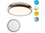 NÄVE LED Deckenleuchte "Ventura", schwarz (schwarz, weiß), 1, Ø 40cm H: 6cm, 1 Stk., Leuchten, LED Deckenleuchte >>Ventura