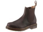 Chelseaboots DR. MARTENS "2976 CRAZY HORSE", Herren, Gr. 39, braun (dunkelbraun), Leder, Schuhe Chelseaboots, Boots, Stiefel mit praktischer Anziehlasche