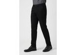 Chinohose OLYMP "HOUSTON", Herren, Gr. 33, Länge 30, schwarz, Web, Obermaterial: 67% Baumwolle, 24% Lyocell, 7% Polyester, 2% Elasthan, unifarben, lang, Hosen Chinohose, modern fit