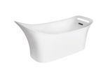 hansgrohe Badewanne Axor Urquiola 180 x 62,4 cm, freistehend, Mineralguss, weiss