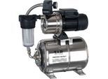 T.I.P. HWW INOX 1300 Plus F Hauswasserwerk - Edelstahl 31155, mit Vorfilter, 4.350 l/h, 50 m Förderhöhe, 1.200 W, 22 l Kessel
