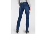 Gerade Jeans ARIZONA "Ultra-Stretch", Damen, Gr. 34, N-Gr, blau (dunkelblau use), Denim/Jeans, Obermaterial: 74% Baumwolle, 24% Polyester, 2% Elasthan, unifarben, Basic, gerade lang, Jeans, Used-Look-Waschung