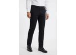 Chinohose OLYMP "HOUSTON", Herren, Gr. 33, Länge 30, schwarz (marine), Web, Obermaterial: 67% Baumwolle, 24% Lyocell, 7% Polyester, 2% Elasthan, unifarben, lang, Hosen Chinohose, modern fit