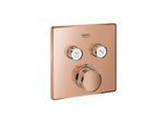 Grohe Smartcontrol Fertigmontageset 29124DA0 UP-Thermostat, 2 Absperrventile, eckig, warm sunset