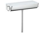 hansgrohe Select Wannen Thermostat 13141000 Ecostat, chrom, Aufputz, mit ESG-Ablage