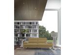 3-Sitzer CALIA ITALIA "Toby Wing, 208 cm breit, Designsofa, hochwertige Verarbeitungsdetails", braun (crema antares), B:208cm H:90cm T:113cm, Leder ANTARES (100% Leder), Sofas, 3-Sitzer, inkl. Sitztiefenverstellung und Armteilfunktion, Füße in Schwarz matt