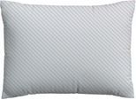 Kissenbezug SCHLAFGUT "Premium Kissenbezug Woven Fade Satin (1 St)", bunt (lila light, blau light), B:60cm L:80cm, Mako-Satin, Obermaterial: 100% Baumwolle, Kissenbezüge, Kissenbezug, Ton-in-Ton Reißverschluss, Fadendichte von 300tc, Streifen, OEKO Tex