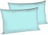 Kissenbezüge FLEURESSE "Colours", blau, B:40cm L:60cm, Interlock-Jersey, Obermaterial: 100% Baumwolle, Kissenbezüge, edler, bügelfreier Interlock-Jersey aus 100% Baumwolle