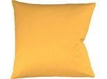 Kissenbezüge FLEURESSE "Colours", gelb (sonne), B:40cm L:40cm, Interlock-Jersey, Obermaterial: 100% Baumwolle, Kissenbezüge, edler, bügelfreier Interlock-Jersey aus 100% Baumwolle