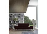 3-Sitzer CALIA ITALIA "Toby Wing, 208 cm breit, Designsofa, hochwertige Verarbeitungsdetails", braun (nutella antares), B:208cm H:90cm T:113cm, Leder BULL (100% Leder), Sofas, 3-Sitzer, inkl. Sitztiefenverstellung und Armteilfunktion, Füße in Schwarz matt