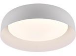 JUST LIGHT Deckenleuchte "OSKO", weiß, 1, Ø 40cm H: 10,5cm, 1 Stk., Leuchten, LED, Fernbedienung, Funk inkl., Deckenleuchte