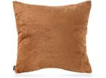 Dekokissen H.O.C.K. "Grizzly", braun (braun, bedruckt), B:70cm L:70cm, Polyester, Dekokissen_Sitzkissen_Kissenhüllen, Dekokissen, weich und kuschelig