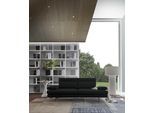 3-Sitzer CALIA ITALIA "Toby Wing, 208 cm breit, Designsofa, hochwertige Verarbeitungsdetails", schwarz (nero bull), B:208cm H:90cm T:113cm, Leder BULL (100% Leder), Sofas, 3-Sitzer, inkl. Sitztiefenverstellung und Armteilfunktion, Füße in Schwarz matt