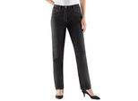 Thermohose COSMA, Damen, Gr. 24, Kurzgrößen, schwarz, 55% Polyester, 45% Baumwolle, unifarben, lang, Hosen Thermohose