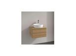 Villeroy und Boch Antao Waschtisch-Unterschrank L18151HN mit Beleuchtung, 2 Auszüge, 600 x 360 x 500 mm, Front mit Struktur, Honey Oak / Honey Oak