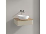 Villeroy und Boch Antao Waschtisch-Unterschrank K07011HJ 60x19x50cm, Waschbeckenplattenfarbe honey oak, silk grey matt lacquer