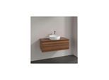 Villeroy und Boch Antao Waschtisch-Unterschrank L20052HM mit Beleuchtung, 2 Auszüge, 1000 x 360 x 500 mm, Front ohne Struktur, Warm Walnut / Warm Walnut