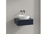 Villeroy und Boch Antao Waschtisch-Unterschrank K07110HG 60x19x50cm, Waschbeckenplattenfarbe Lack, midnight blue matt lacquer