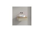 Villeroy und Boch Antao Waschtisch-Unterschrank L07151HJ 60x19x50cm, Hahnloch, Waschbeckenplattenfarbe honey oak, silk grey matt lacquer
