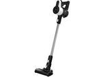 GRUNDIG Akku-Hand-und Stielstaubsauger "VCP 4130, 45min Akkulaufzeit, 2 Saugkraftstufen", schwarz-weiß (weiß, schwarz), B:26,5cm H:126cm T:23,2cm, Akkusauger, LED Turbobürste, inkl. Wandhalterung