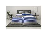 Bettwäsche H.I.S "Majoran", blau (marine), B/L: 240cm x 220cm, 1 Stk., 2 Stk., Linon, B/L: 80cm x 80cm & 80cm x 80cm, 3, Linon, Obermaterial: 100% Baumwolle, Bettwäsche, Bettwäsche, gestreifte Bettwäsche in verschiedenen Qualitäten, Topseller