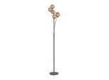 PAUL NEUHAUS Stehlampe "GRETA", braun (rostfarben), 6, H: 181,2cm, 1 Stk., Leuchten, ExklusiveG9, Schalter, Kippschalter, Stehlampe