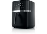 BOSCH Heißluftfritteuse "Air Fryer Serie 4, MAF462B0, 6,1l, 2 Heizelemente, 7 Programme", schwarz, B:27,6cm H:33,2cm T:38,5cm, Fritteusen, Auftaufunktion, Korb/Gitter spülm.geeignet, Heißluftfritteuse