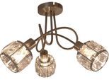 NÄVE LED Deckenspot "Josefa", grau (stahlgrau), 3, H: 24cm, 1 Stk., Leuchten, LED Deckenleuchte, LED Deckenlampe, LED Deckenspot