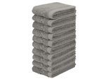 Waschlappen OTTO HOME "Regona, Seiftücher 30x30cm, flauschig und weich, 500 gr/m²", grau, Frottier, Waschlappen, Waschlappen, Premium Handtücher mit Bordüre, Handtuch-Set, 100% Baumwolle