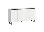 Livetastic , Weiß , Holzwerkstoff , 4 Fächer , 160x84x36 cm , FSC MIX , stehend , Kleinmöbel, Kommoden, Sideboards