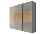 Mid.you , Grau, Eiche Artisan , 10 Fächer , 2 Schublade(n) Schubladen , 280x222x68 cm , Lga, Goldenes M, BQ - Bündnis für Qualität, Made in Germany , in verschiedenen Größen erhältlich, in verschiedenen Holzdekoren erhältlich , Schlafzimmer, Kleiderschränke, Schwebetürenschränke