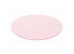 Ayyildiz , Rosa , Textil , Uni , rund , Oeko-Tex® Standard 100 , pflegeleicht , Teppiche & Böden, Teppiche, Hochflorteppiche, Hochflorteppiche rund