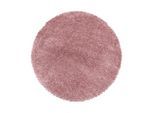 Ayyildiz , Rosa , Textil , Uni , rund , Oeko-Tex® Standard 100 , für Fußbodenheizung geeignet, schmutzabweisend, für Hausstauballergiker geeignet, lichtunempfindlich, antistatisch, pflegeleicht, strapazierfähig, leicht zusammenrollbar , Teppiche & Böden, Teppiche, Hochflorteppiche, Hochflorteppiche rund