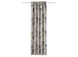 Möbelix , Naturfarben, Smaragdgrün , Textil , Graphik , 135x245 cm , Oeko-Tex® Standard 100 , für Stange und Schiene geeignet, mit Kombiband , Heimtextilien, Vorhänge, Fertigvorhänge