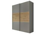 Mid.you , Grau, Eiche Artisan , 8 Fächer , 2 Schublade(n) Schubladen , 225x222x68 cm , Lga, Goldenes M, BQ - Bündnis für Qualität, Made in Germany , in verschiedenen Größen erhältlich, in verschiedenen Holzdekoren erhältlich ,