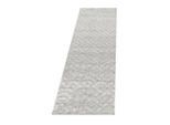 Ayyildiz , Creme , Textil , Graphik , rechteckig , 80x250 cm , Oeko-Tex® Standard 100 , für Fußbodenheizung geeignet, schmutzabweisend, für Hausstauballergiker geeignet, lichtunempfindlich, antistatisch, pflegeleicht, strapazierfähig, leicht zusammenrollbar , Teppiche & Böden, Teppichläufer & Vorleger