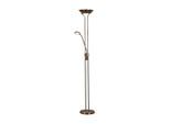 Möbelix , Messingfarben , Metall, Kunststoff, Glas , 180 cm , Lesearm , Beleuchtung, Innenleuchten, Stehleuchten, LED-Stehlampen