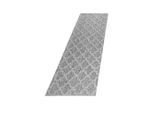 Ayyildiz , Grau , Textil , Raute , rechteckig , 80x250 cm , Oeko-Tex® Standard 100 , pflegeleicht , Teppiche & Böden, Teppichläufer & Vorleger
