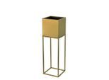 Möbelix , Goldfarben , Metall , 19x67x19 cm , Handmade in Europe , UV-beständig , Dekoration, Blumen & Blumentöpfe, Blumenständer & -tische