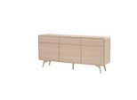 Livetastic , Eichefarben , Holzwerkstoff , Eiche , 3 Fächer , 3 Schublade(n) Schubladen , 180x84x39 cm , Typenauswahl, stehend , Kleinmöbel, Kommoden, Sideboards