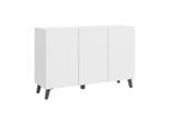 P & B , Weiß , Holzwerkstoff , 6 Fächer , 120x76x39 cm , FSC , stehend , Kleinmöbel, Kommoden, Sideboards