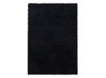 Ayyildiz , Schwarz , Textil , Uni , rechteckig , 140x200 cm , Oeko-Tex® Standard 100 , für Fußbodenheizung geeignet, schmutzabweisend, für Hausstauballergiker geeignet, lichtunempfindlich, antistatisch, pflegeleicht, strapazierfähig, leicht zusammenrollbar , Teppiche & Böden, Teppiche, Hochflorteppiche, Hochflorteppiche eckig, Hochflorteppiche rechteckig