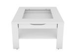 Mid.you , Weiß , Holzwerkstoff , 1 Schublade(n) Schubladen , quadratisch , 67x43x67 cm , FSC MIX , Stauraum, offenes Fach ,