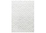 Ayyildiz , Creme , Textil , Graphik , rechteckig , 120x170 cm , Oeko-Tex® Standard 100 , für Fußbodenheizung geeignet, schmutzabweisend, für Hausstauballergiker geeignet, lichtunempfindlich, antistatisch, pflegeleicht, strapazierfähig, leicht zusammenrollbar , Teppiche & Böden, Teppiche, Webteppiche