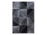 Ayyildiz , Schwarz , Textil , Karo , rechteckig , 280x370 cm , Oeko-Tex® Standard 100 , pflegeleicht , Teppiche & Böden, Teppiche, Webteppiche