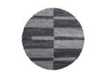 Ayyildiz , Grau , Textil , Karo , rund , Oeko-Tex® Standard 100 , pflegeleicht ,